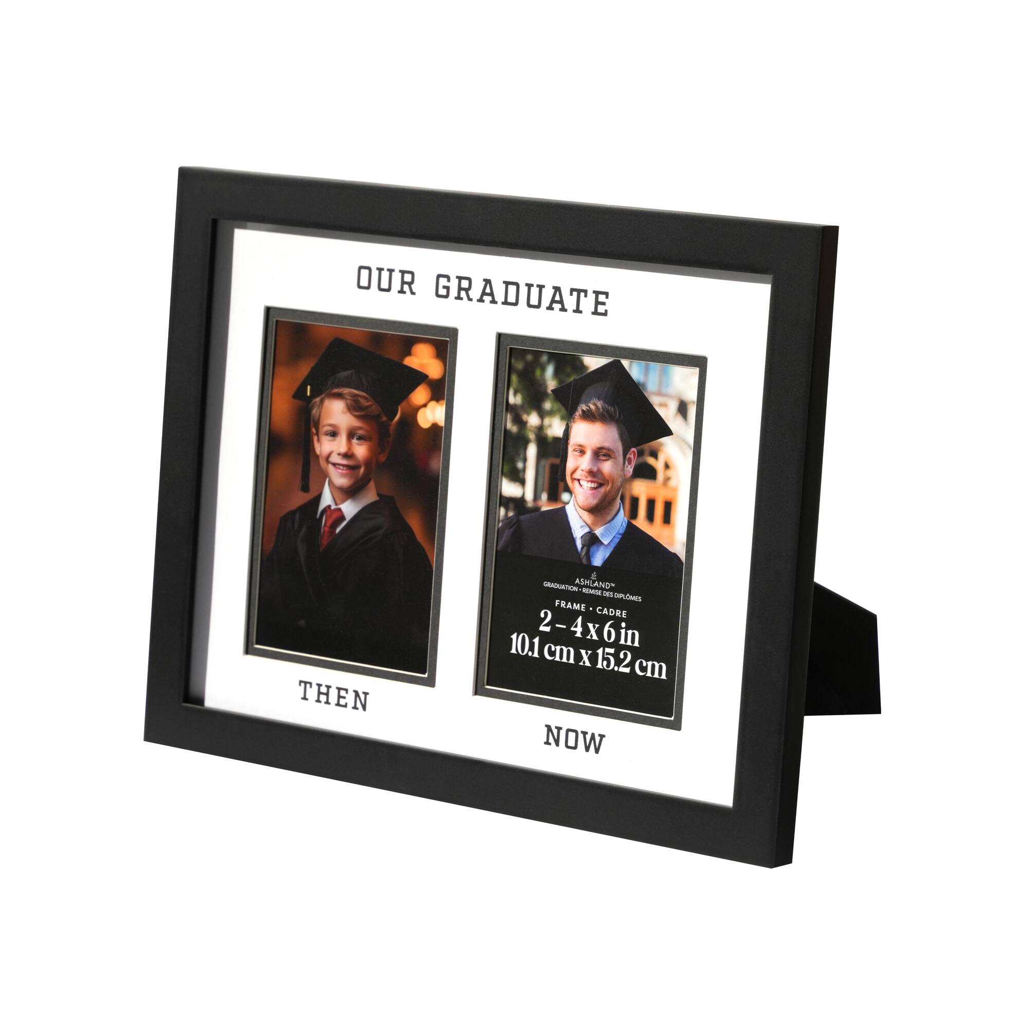 2 Opening 4" x 6" Then & Now Tabletop Frame, Graduation by Ashland®